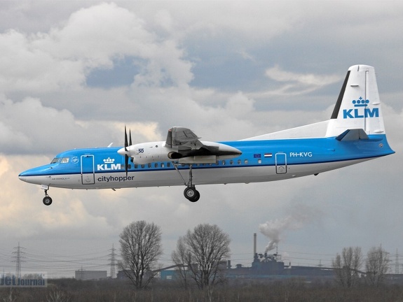 PH-KVG Fokker 50 KLM Cityhopper (2135 visingar) PH-KVG Fokker 50 KLM Cityhopper