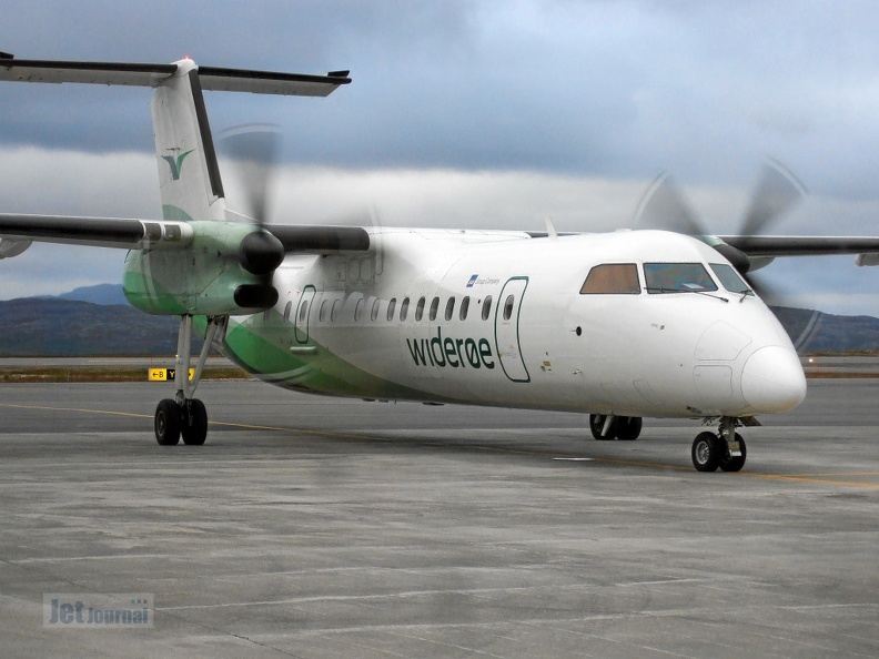 LN-WFS DHC-8 311B Widerøe KKN (3432 odwiedzin) Kirkenes lufthavn/KKN LN-WFS DHC-8 311B Widerøe KKN