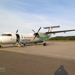 LN-WFT DHC-8 311 Widerøe KRS (просмотров: 2772) Kristiansand Kjevik lufthavn/KRS LN-WFT DHC-8 311 Widerøe KRS