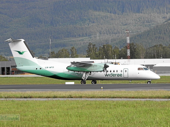 LN-WFD DHC-8 311B Widerøe TRD (3865 visitas) LN-WFD DHC-8 311B Widerøe TRD