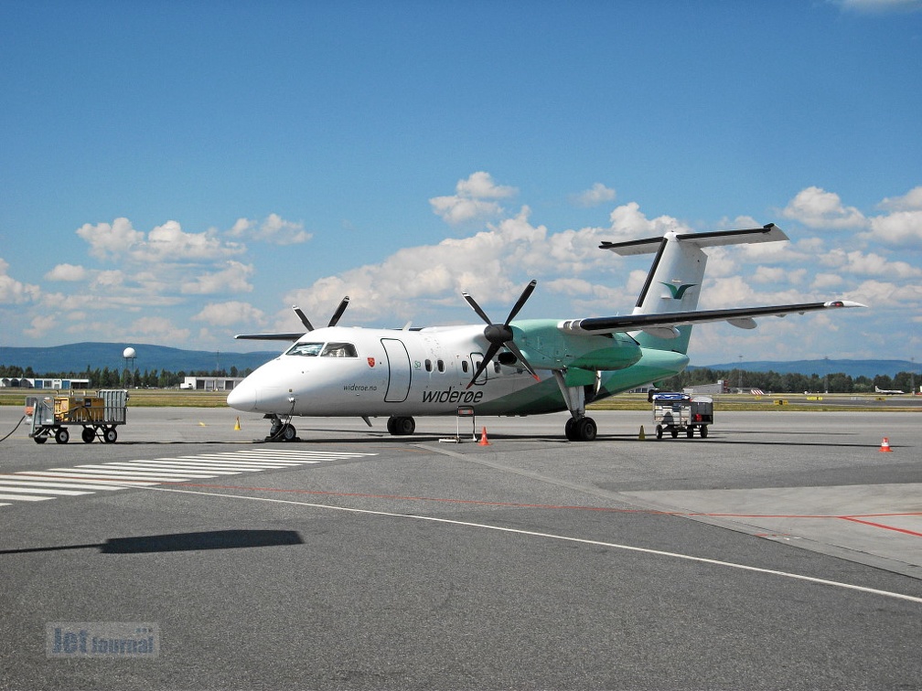 LN-WIE DHC-8 103 Widerøe OSL (5210 відвідувань) Oslo Gardermoen/OSL LN-WIE DHC-8 103 Widerøe OSL