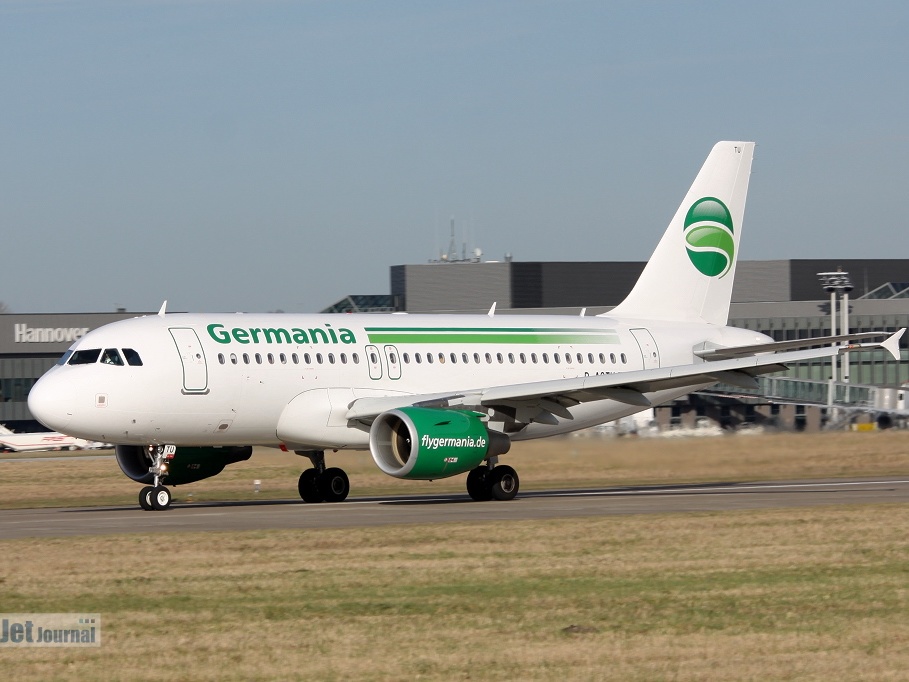 D-ASTU, A319 Germania (3598 Besuche) Hannover HAJ D-ASTU, A319 Germania