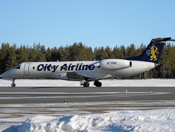 SE-RAB Embraer 135LR City Airline Luleå (2151 visites) SE-RAB Embraer 135LR City Airline Luleå