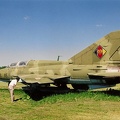 MiG-21U, ex. 289 NVA (3063 Besuche) ex. 23+95 Bundeswehr, Dermsdorf/Kölleda 1998 MiG-21U, ex. 289 NVA
