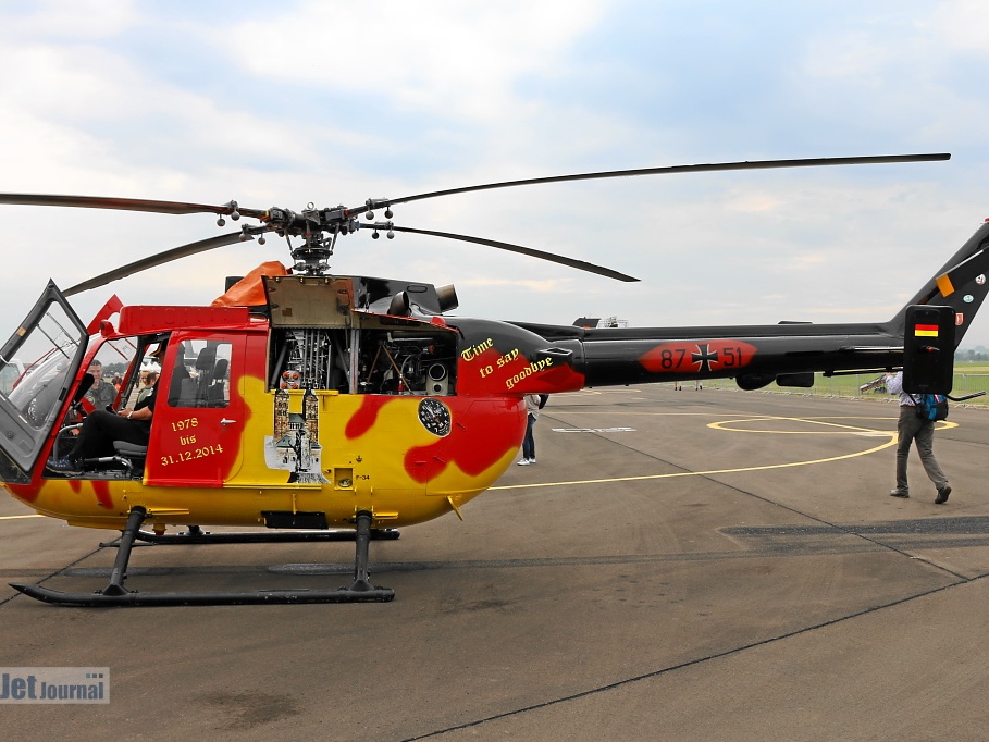 87+51, Bo-105, Deutsches Heer (3366 návštěv) Fritzlar 2015, Static 87+51, Bo-105, Deutsches Heer