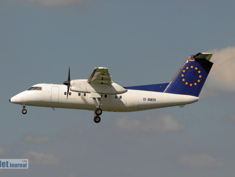 D-BIER DHC-8-103 Dash 8 (884 visingar) Rostock Laage RLG ETNL D-BIER DHC-8-103 Dash 8