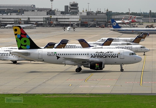 5A-ONI A319-111 Afriqiyah Airways