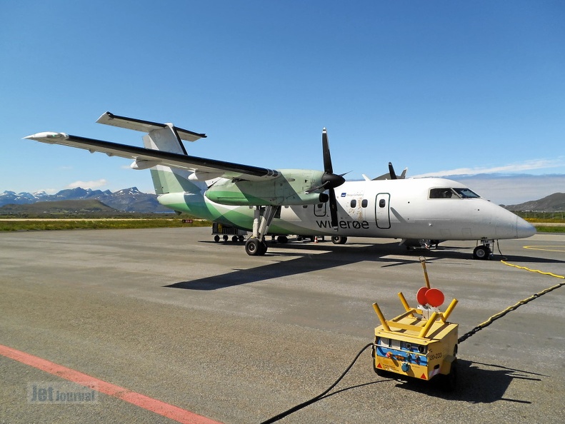 LN-WIM DHC-8 103B Widerøe LKN (2441 odwiedzin) Leknes lufthavn/LKN LN-WIM DHC-8 103B Widerøe LKN