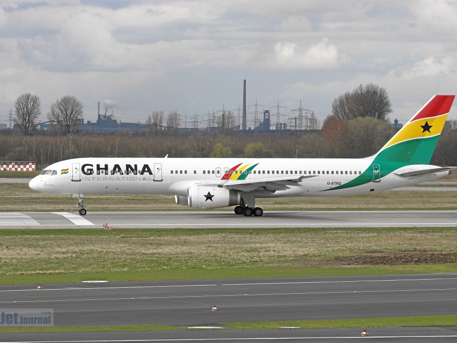 G-STRZ B757-258 Ghana International Airlines (просмотров: 1381) G-STRZ B757-258 Ghana International Airlines