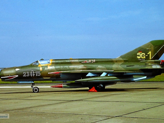 23+15, ex. 510 NVA, MiG-21MF (2873 návštěv) Aufnahmezeitpunkt ca. Mitte 1991, 23+15, ex. 510 NVA, MiG-21MF