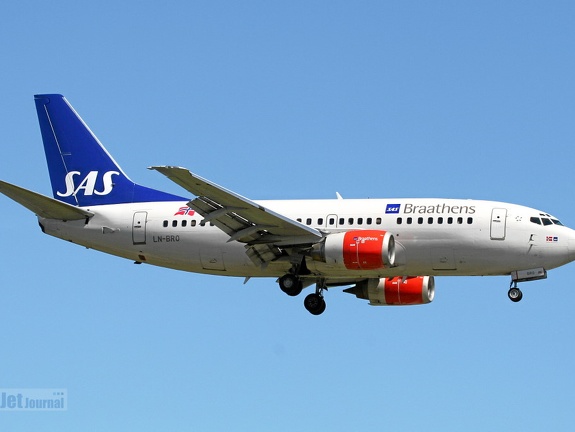 LN-BRO B737-505 SAS Norge (2843 odwiedzin) Sola/Stavanger/SVG/ENZV LN-BRO B737-505 SAS Norge