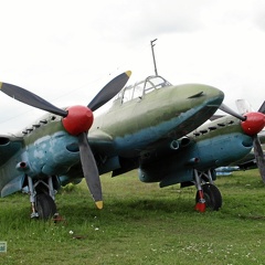 Petljakow Pe-2, Frontansicht (1960 odwiedzin) Petljakow Pe-2, Frontansicht