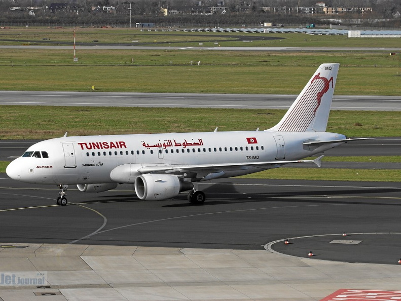 TS-IMQ A319-112ER Tunisair DUS (1214 visite) TS-IMQ A319-112ER Tunisair DUS