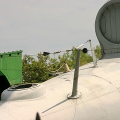 Ka-25, 821 rot, Walkaround (1775 odwiedzin) Heckansicht, Antennen noch vorhanden, leider ein Loch im Beobachtungsfenster. Ka-25, 821 rot, Walkaround