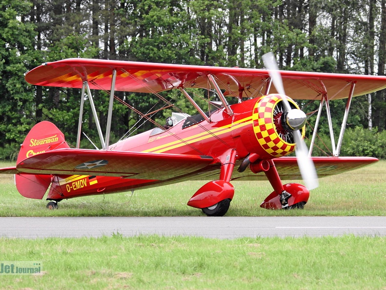 D-EMDV, Boeing A75N1 Stearmen (1921 visitas) Flugplatz Uelzen D-EMDV, Boeing A75N1 Stearmen