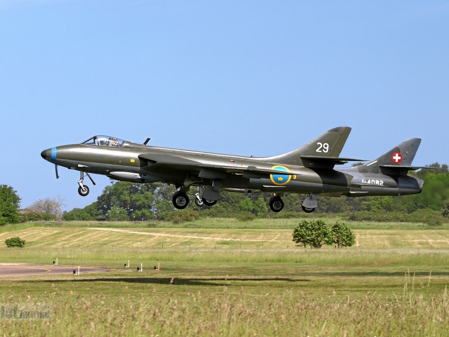 SE-DXA und SE-DXM Hunter Mk58 (1985 visite) SE-DXA und SE-DXM Hunter Mk58