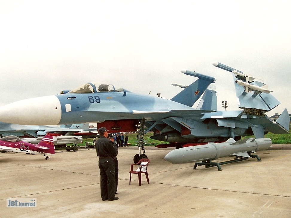 Su-33, 69 blau (3259 visingar) MAKS 1999 Su-33, 69 blau
