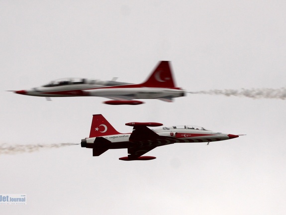 NF-5A, Tuerkish Stars (2238 Besuche) Danish Air Show Skystrup 2016 NF-5A, Tuerkish Stars