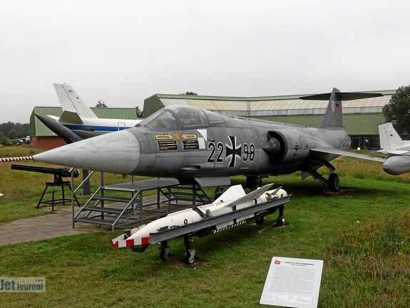 22+98, F-104G Starfighter (4600 Besuche) Museum Aeronaticum Nordholz, 2015 22+98, F-104G Starfighter