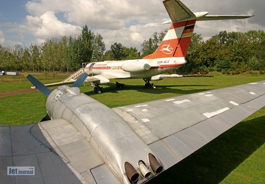 VEB Il-14 Tragfläche, Triebwerk und Tu-134