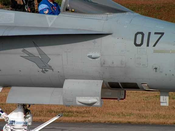 J-5017 F-18C Fliegerstaffel 17 (3354 Besuche) Fototag JG73"S" Laage 21.08.2003 J-5017 F-18C Fliegerstaffel 17