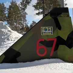 37922 AJSH37 Leitwerk Flygmuseet F21 (2703 Besuche) 37922 AJSH37 Leitwerk Flygmuseet F21