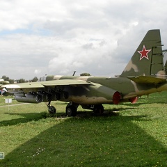 Suchoi Su-25 Heckansicht, 66 blau