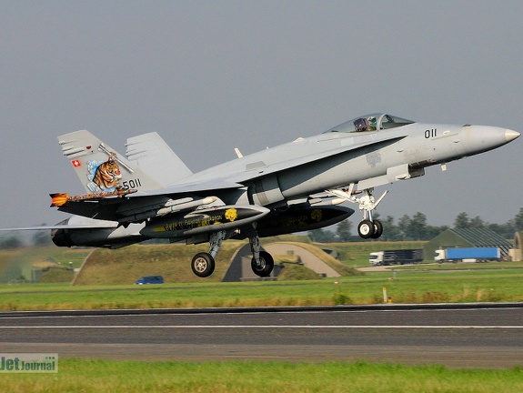 J-5011, F-18, Schweizer Luftwaffe (3723 visingar) J-5011, F-18, Schweizer Luftwaffe