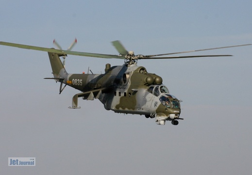 0835, Mi-24W, Tschechische Luftstreitkräfte