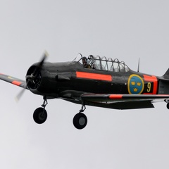 SE-FUD, T-6 Texan II, Swedish Historic Flight (3158 відвідувань) Danish Air Show Skystrup 2016 SE-FUD, T-6 Texan II, Swedish Historic Flight