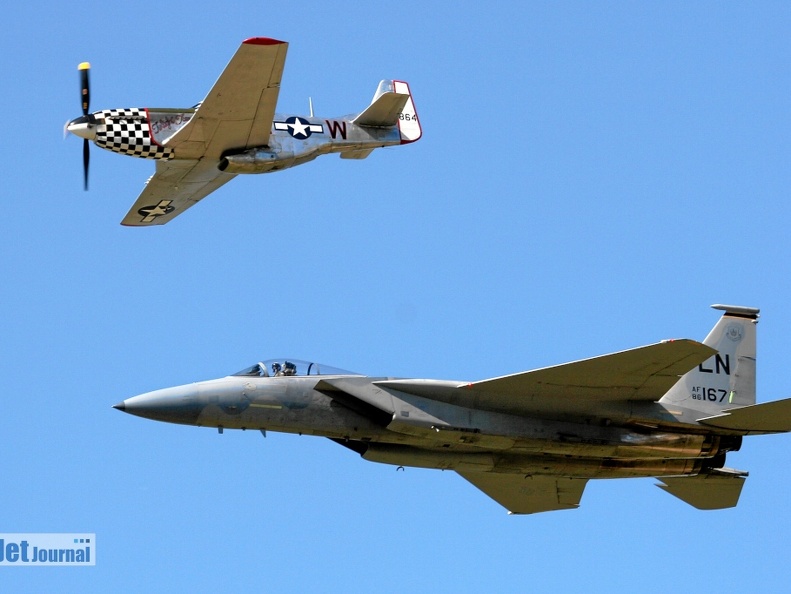 Heritage Flight 86-0176/LN F-15C & 463864/HL-W P-51D Mustang