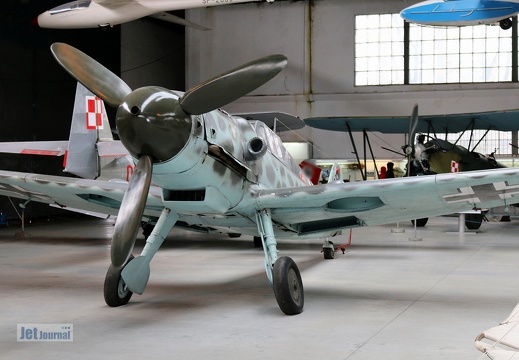 3 rot, Messerschmitt Bf-109 G-6 (2733 Besuche) Polish Aviation Museum Krakow 3 rot, Messerschmitt Bf-109 G-6