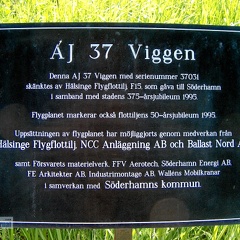 37031 Saab AJ37 Viggen Söderhamn Schweden (1737 Besuche) 37031 Saab AJ37 Viggen Söderhamn Schweden
