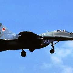 22 weiss, MiG-29 (4124 visingar) Aufnahmezeitpunkt ca. Mitte 1993 22 weiss, MiG-29