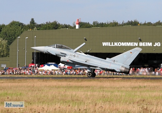 30+15 Eurofighter GS JG73S bei der Landung