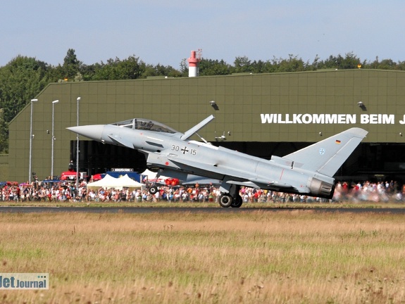 30+15 Eurofighter GS JG73S bei der Landung (2298 visitas) 30+15 Eurofighter GS JG73S bei der Landung