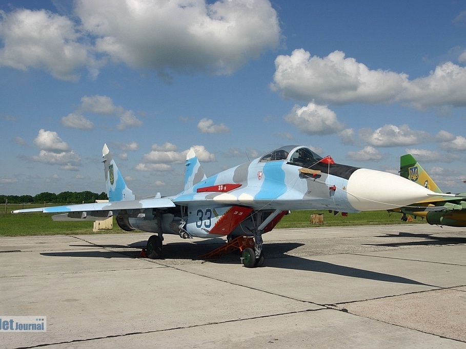 MiG-29, 33 blau, Ukrainian Air Force (2590 Besuche) MiG-29, 33 blau, Ukrainian Air Force