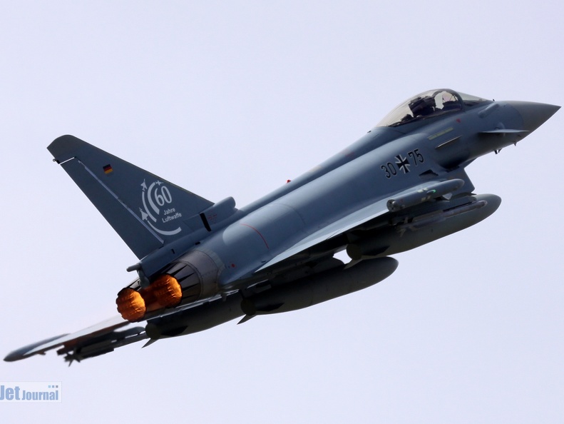 30+75, Eurofighter Typhoon, Deutsche Luftwaffe (3905 Besuche) Flugplatz Hohn 30+75, Eurofighter Typhoon, Deutsche Luftwaffe