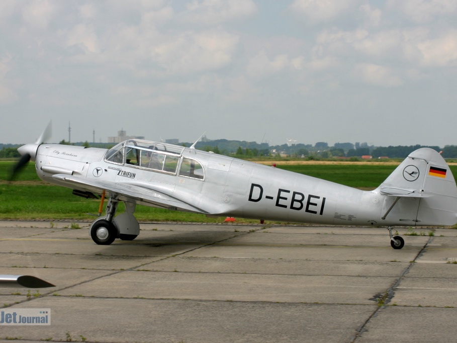 D-EBEI, Messerschmitt Me-108B1 Taifun (3366 visingar) Originalflugzeug, Baujahr 1940, Deutsche Lufthansa Stiftung, Elly Beinhorn D-EBEI, Messerschmitt Me-108B1 Taifun