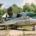 L-29, 43 rot und MiG-25 im Hintergrund (2967 visitas) Aufnahmedatum: 2001 L-29, 43 rot und MiG-25 im Hintergrund