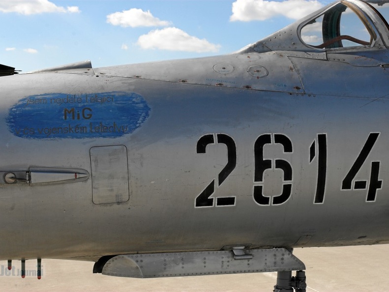 2614 MiG-21MA detail backbord (2554 odwiedzin) 2614 MiG-21MA detail backbord