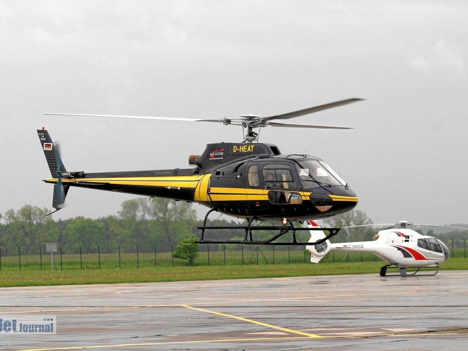 D-HEAT AS350BA Heli Team Aachen D-HMSB EC120B Brose Technik Pic1
