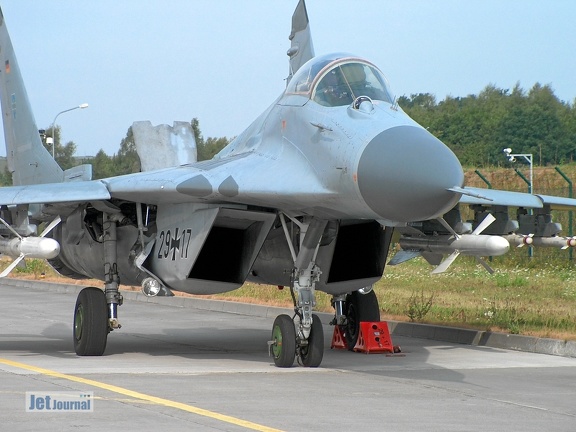 29+17 MiG-29G JG73 (5726 visitas) Fototag JG73"S" Laage 21.08.2003 29+17 MiG-29G JG73