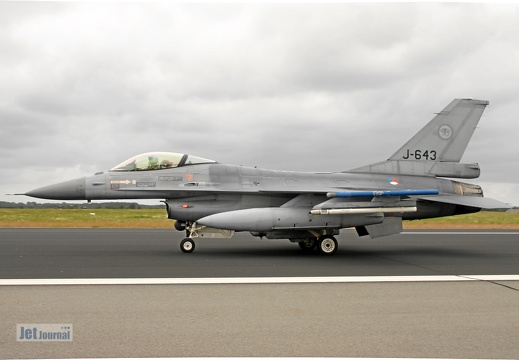 J-643, F-16AM, Royal Netherlands AF