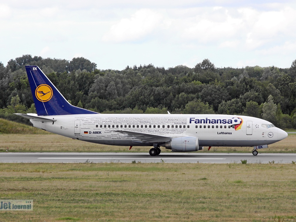 D-ABEK, Boeing B737-330 Lufthansa Fanhansa