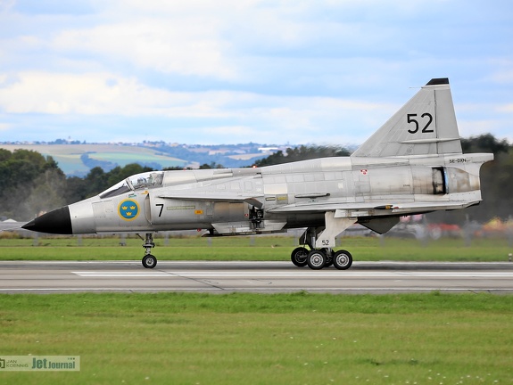 SE-DXN, 52, Saab Viggen (просмотров: 5132) NATO Days Ostrava 2016 SE-DXN, 52, Saab Viggen