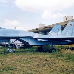 Su-27 / T-10-20 (2211 Besuche) Heckbereich, Testmaschine Suchoi, 08/2001 Su-27 / T-10-20