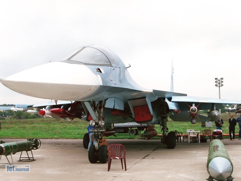 Su-32FN, 43 blau (3723 Besuche) Prototyp, MAKS 1999 Su-32FN, 43 blau