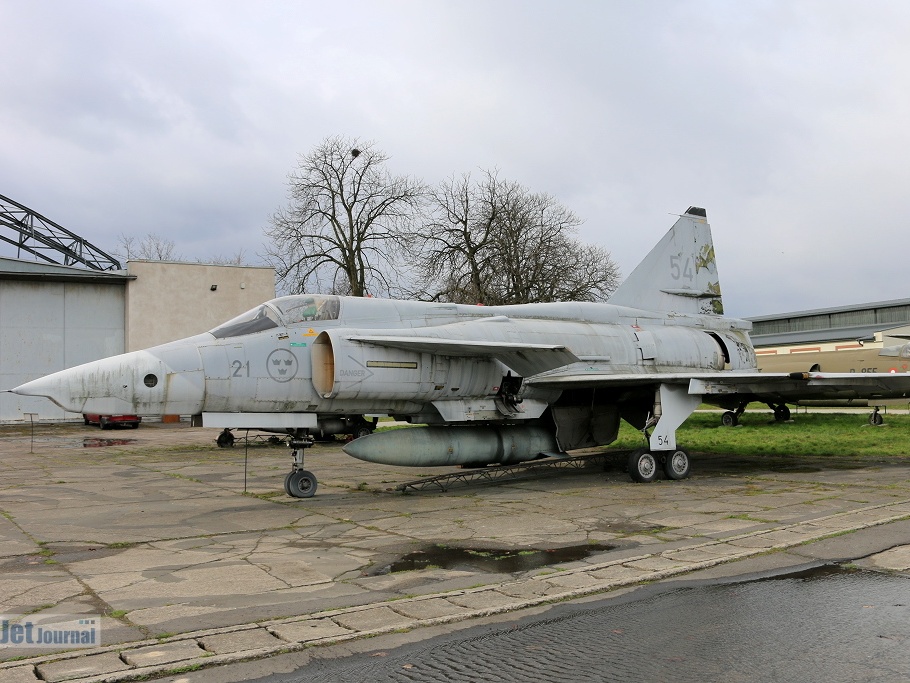 54, AJSF-37 Viggen (3749 visits) Muzeum Lotnictwa Krakowie, ex. Swedisch Air Force 54, AJSF-37 Viggen