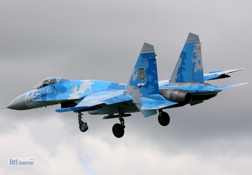 58 blau, Su-27, Ukrainian Air Force